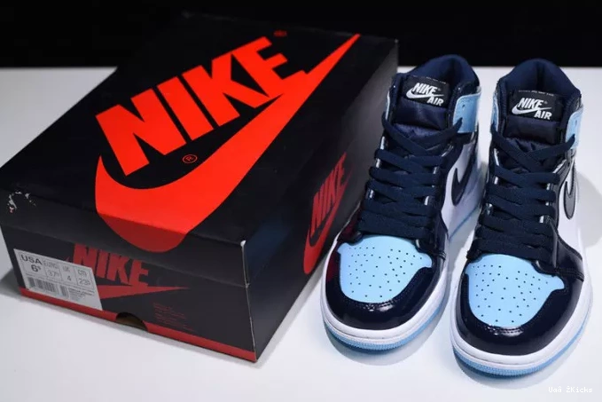 UNC   Leather Patent Air Chill 5415 Jordan Trendsetting CD0461- 1 Blue 336 0630